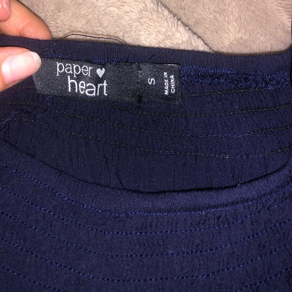 Paper Heart, off the shoulder top, size small - Picture 3 of 3